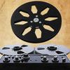 1/4 7 Inch Opening Machine Part Aluminum Alloy Recording Tape Replacement 8 Hole Trident Hub for Reel To Reel Tape Recorders
