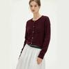 Women's Retro Wool Lace Knit Sweater: Long Sleeve, Loose Fit, Versatile Autumn Top