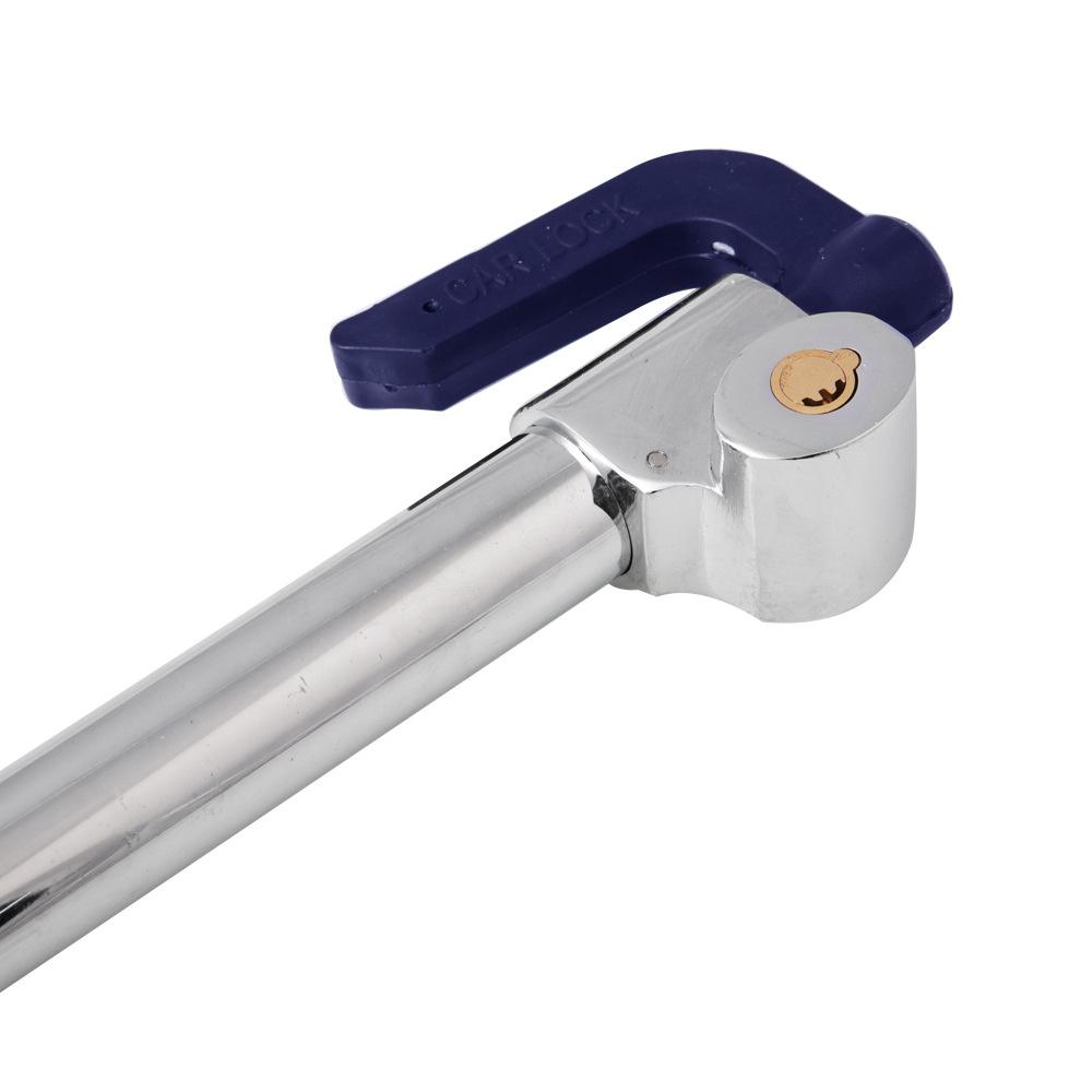 Универсальный замок тормоза рулевого колеса с регулируемой длиной, двойная защита, выдвижной замок рулевого колеса и тормоза сцепления