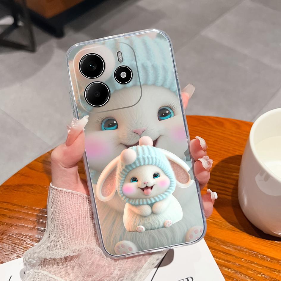 Забавные черные задние крышки для кота для Redmi Note 14 Pro Plus A3 K80 Pro A4 14R новый чехол для телефона эстетический дизайн жидкий силиконовый мягкий корпус для Redmi бампер