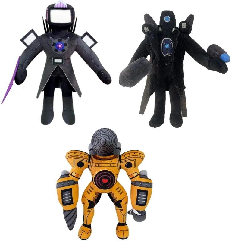 1/6/12 шт. Skibidi туалет плюшевая игрушка Титан ТВ человек босс туалет мультяшные куклы мягкая кукла Рождественский подарок на день рождения для детей