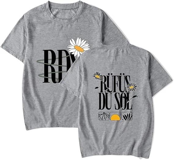 Футболка Rufus Du Sol RDS Мерч для Унисекс и Женщин Повседневные Фанские Футболки Топы с Коротким Рукавом