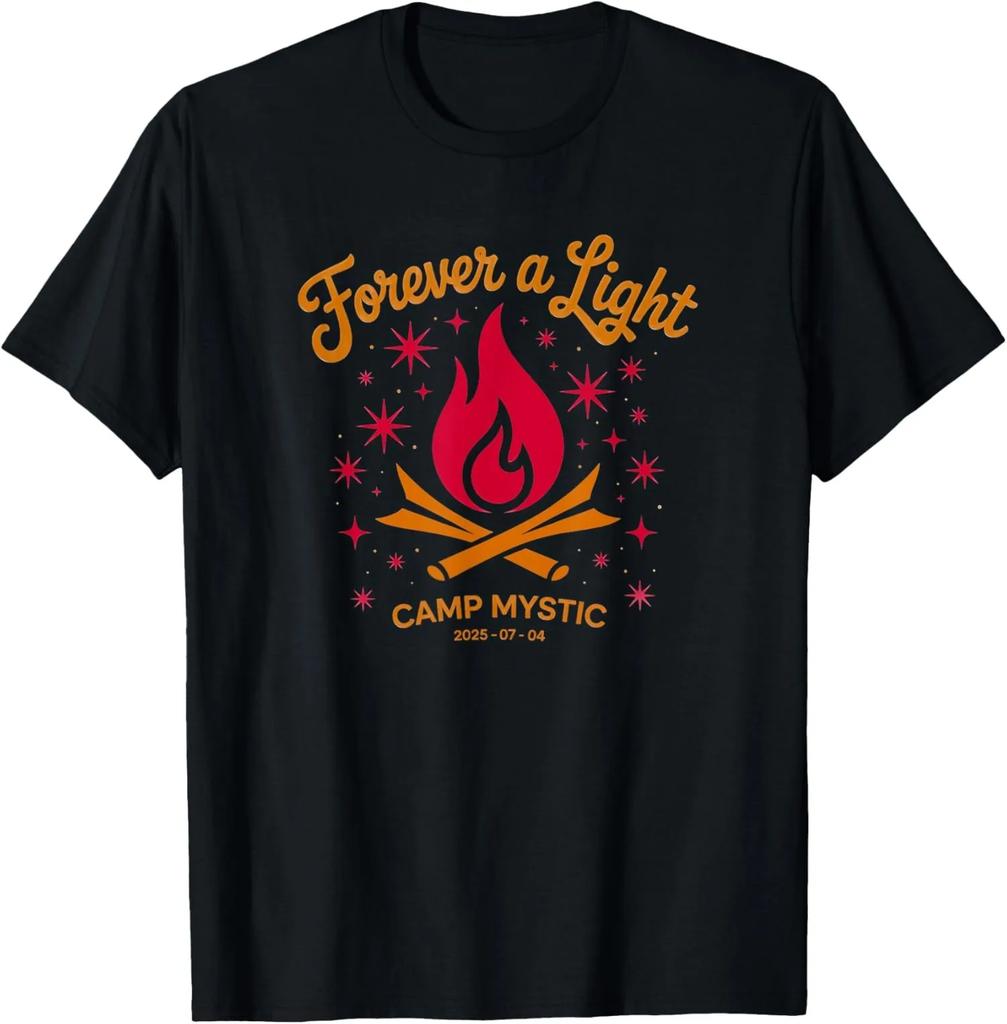 Forever a Light Camp Mystic Graphic Tee Breathable Cotton Short Sleeve TShirt Trip