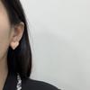 Серьги-пусеты "Макаронная любовь" Французская свежая желе сладкие и милые серьги-сердечки персикового цвета для девочек нишевый дизайн серег