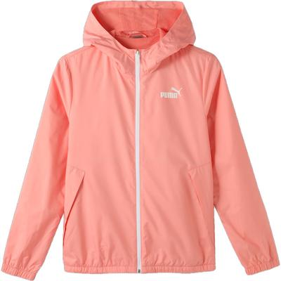 Esswindbreaker Logo Print Outdoor Casual Sports Jacket Zopper Hooded Women Jackets Light-Pink 672909-63