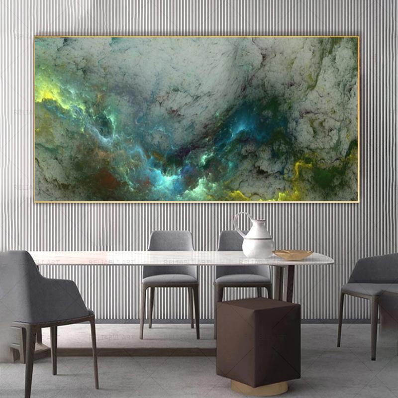 Abstract Colorful Clouds Canvas Painting Texture Posters And Prints Modern Wall Art Pictures for Living Room Home Decor No Frame