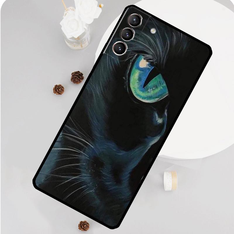 Чехол для телефона с глазом кошки для Samsung Galaxy S26 S25 S24 S20 S21 S22 S23 Ultra S10 Plus S25 FE Funda Cover
