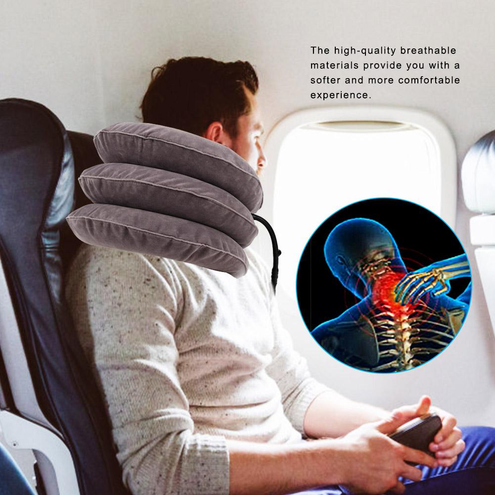 Надувное устройство для вытяжения шейного отдела позвоночника Портативный шейный бандаж Поддерживающий носилки