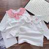 Japanese Spring Long-Sleeve Cotton T-Shirt for Girls