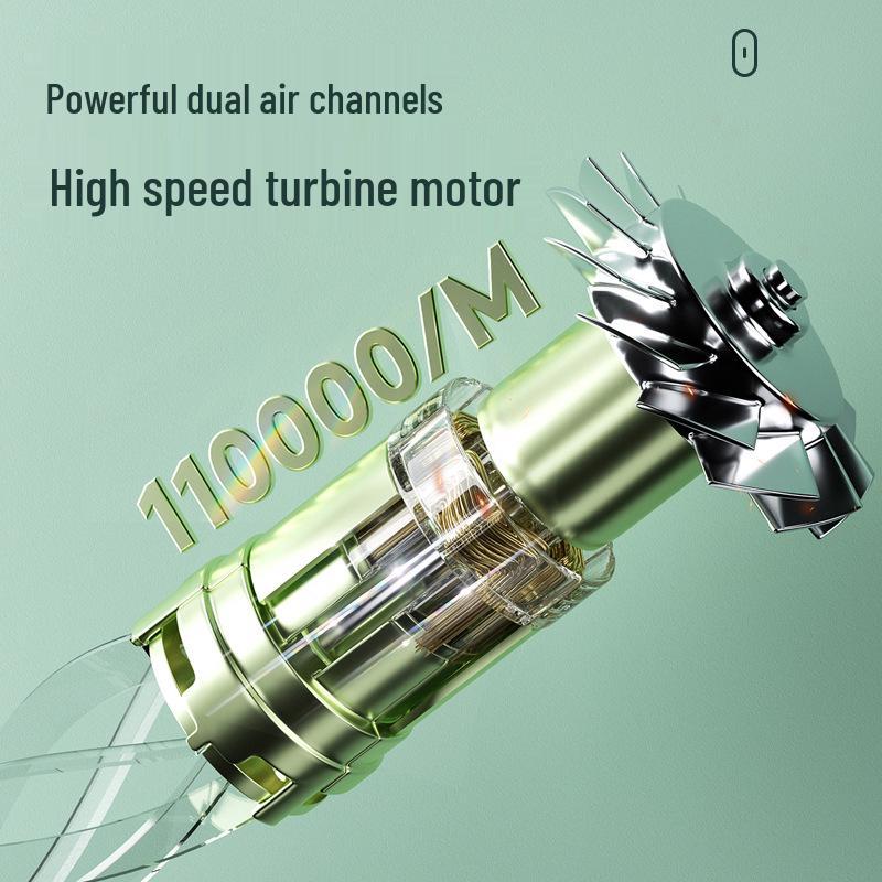 Powerful Brushless Car Vacuum: Long Battery, Multifunctional for Mites & Keyboard Dust