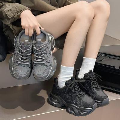 Кроссовки папы, Новый стиль женской повседневной спортивной обуви, Универсальные кроссовки на толстой подошве для бега