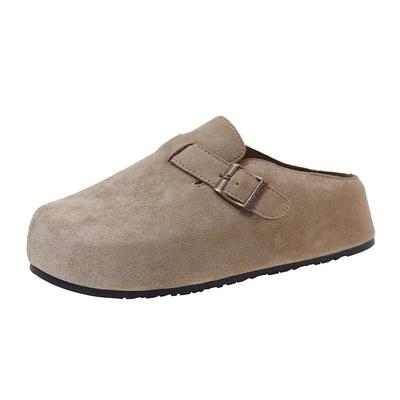 Домашние тапочки женские весенне-летние ленивые шлепанцы с мягкой подошвой, сантиметровые, с одним педалем, повседневные, на толстой подошве, с закрытым носком