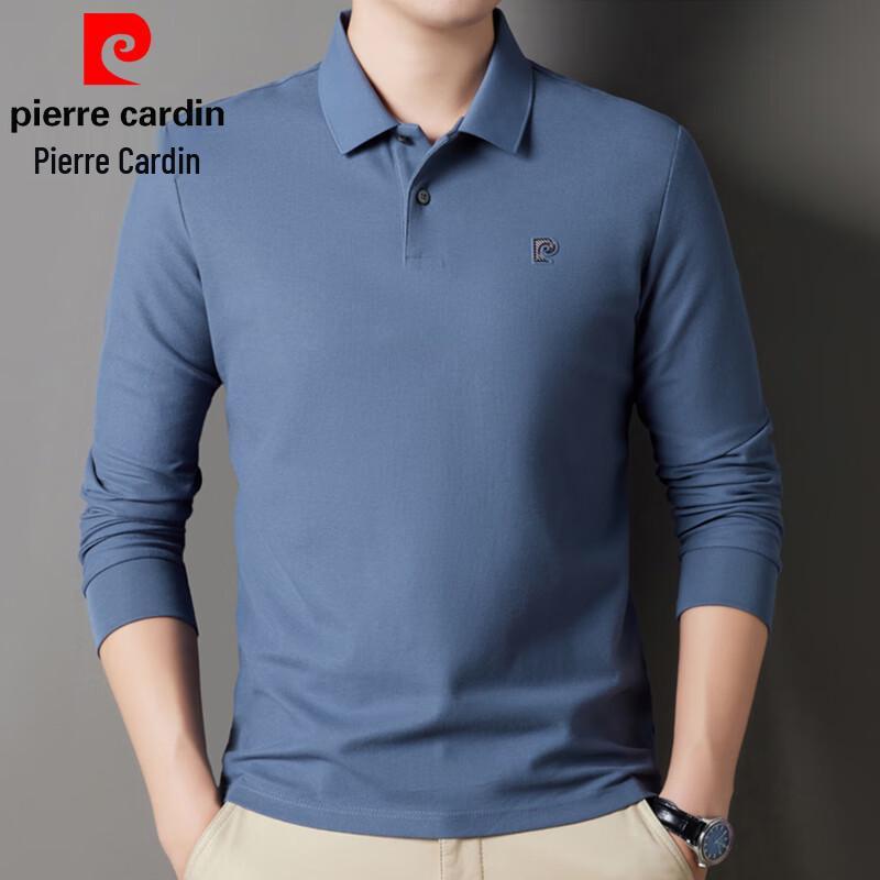 Pierre Cardin Men's 100% Cotton Long Sleeve Business Casual Polo Shirt