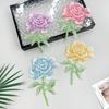 Heavy Industry Handmade Beaded Sequins Multi-Color Three-Dimensional Embroidered Rose Top T-Shirt Decorative Cloth Sticker Accessories