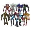 8Pcs Anime Real Steel Adam Raider LED Robot Action Figure Model Kids Toy Gift