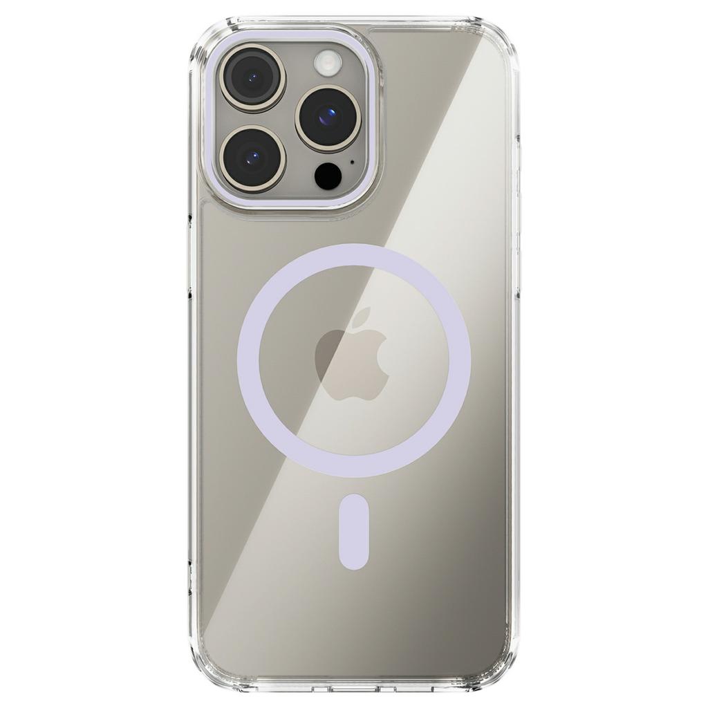 For iPhone 13 Pro Case Compatible with MagSafe Anti Scratch Clear TPU PC Phone Back Cover