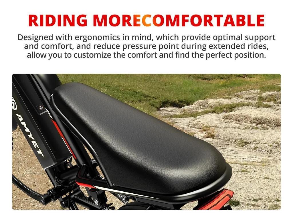 The new 2026 Aike 2000W electric motor with 48V 25AH battery, full suspension shock absorption, off-road electric bicycle.