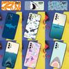 Мультяшная акула для Samsung Galaxy A55 A35 A15 A13 A33 A53 A36 A26 A16 A54 A34 A14 A32 A52 A56 A05 A06 Чехол