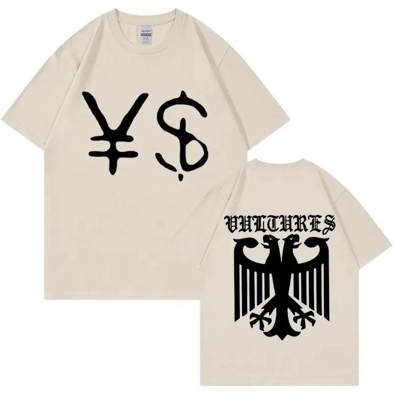 Футболка Kanye West Ye Ty Dolla Sign YS Vultures для мужчин и женщин в винтажном стиле, хип-хоп, рэп, повседневная футболка большого размера в стиле Харадзюку