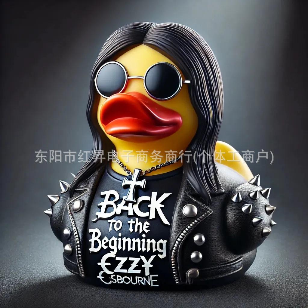Креативные фигурки для Оззи Осборна Back To The Beginning Резиновая уточка Украшение Настольное украшение Для вечеринки Памятный подарок
