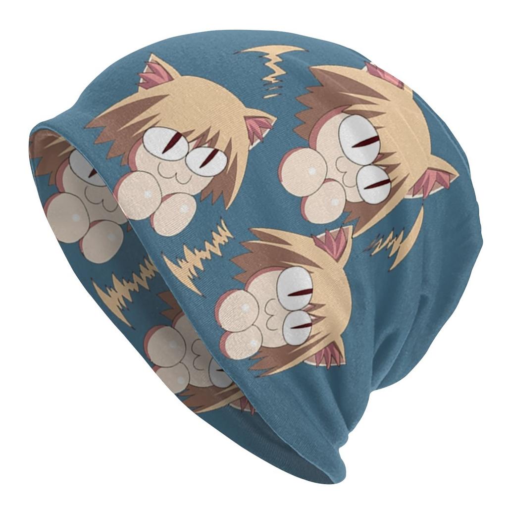 Зимняя теплая шапка Neco Arc Cat Cat Femme с напуском, шапка-бини, хип-хоп, мультяшная комическая игра, уличные лыжные шапочки с черепами, шапки унисекс для женщин