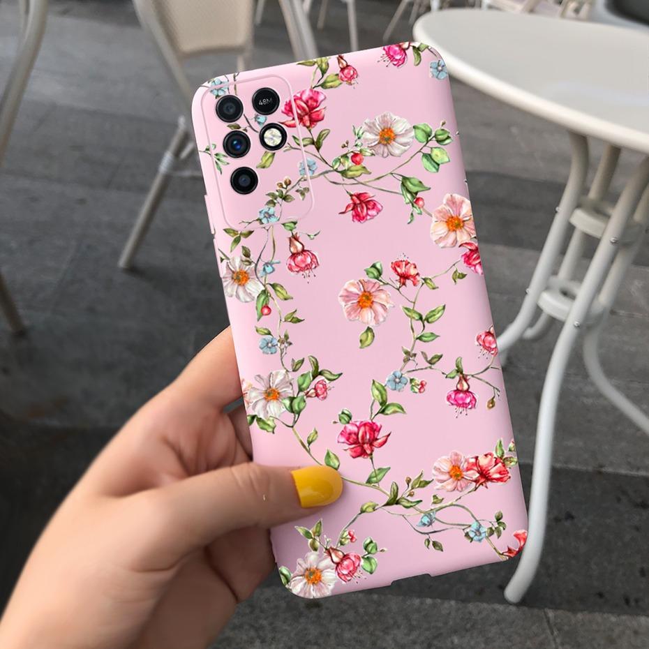 Чехол для Infinix Note 10 Note 10 Pro Красивая Девочка Цветочный Рисунок Чехол для Телефона Мягкий Силиконовый Чехол Для Infinix Note10 Pro 10 Pro