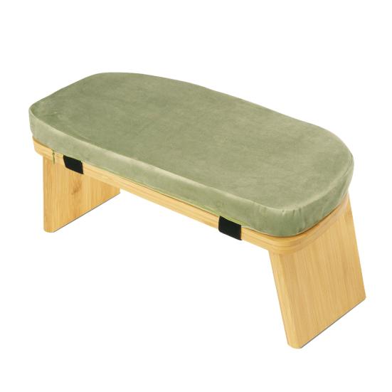 Деревянная скамья для медитации Эргономичный складной стул для медитации с подушкой Сверхпрочный Портативный Стул для медитации Сэйдза Молитва Йога Коленопреклоненный стул