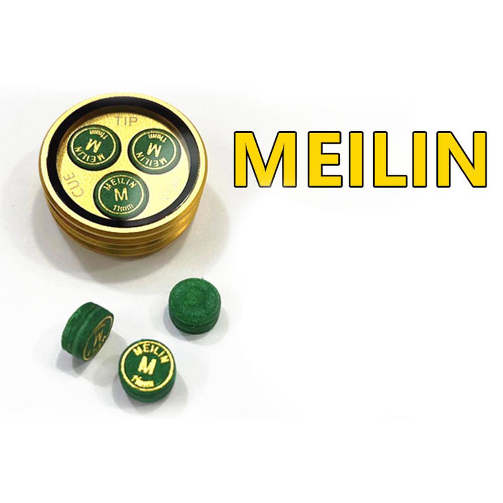 Collapsar Cue Tips MEILIN 11mm / 20g Pigskin Multiple Layer Pigskin Pool Cue Tips Snooker Pole Tips 3 Pcs