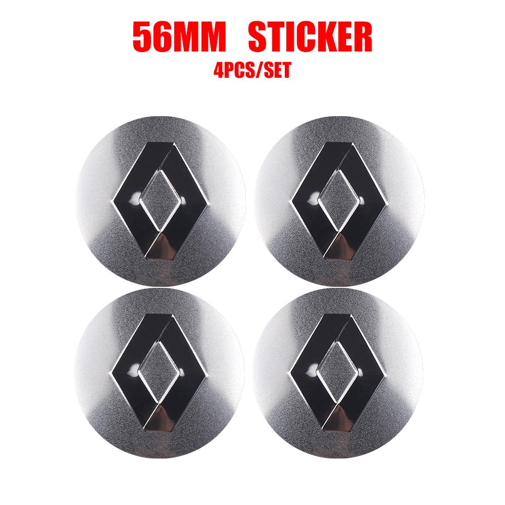 2026 Горячие Для Renault Колпаки на колеса 4 шт. 56 мм Автомобильные наклейки на центральную часть диска 60 мм Запасные аксессуары для колпаков колес автомобиля Для Renault Sc