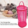 2pcs Yarn Dispenser Hole Crochet Thread Bag Zipper Closure Mesh Crochet Bag  For Crocheting