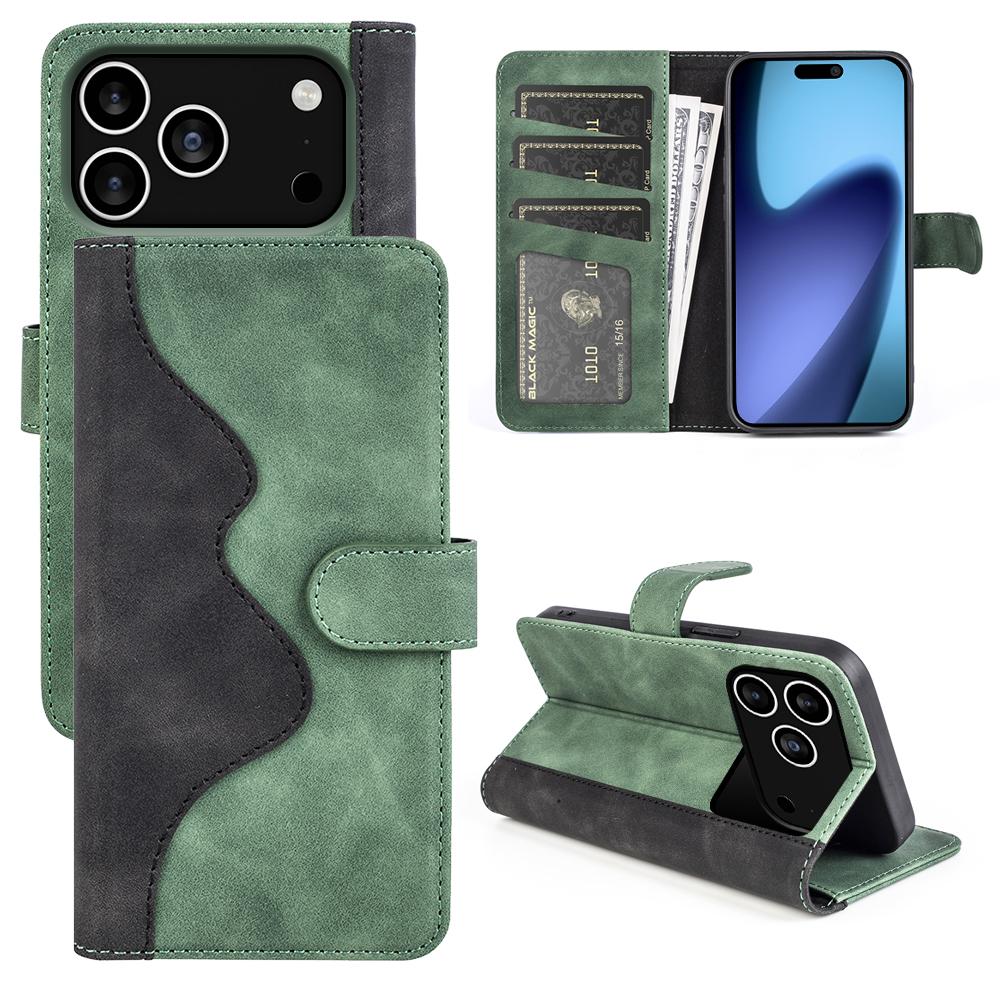 Для iPhone 17 Pro Чехол-кошелек Кожаный чехол для телефона Сплетенный цвет