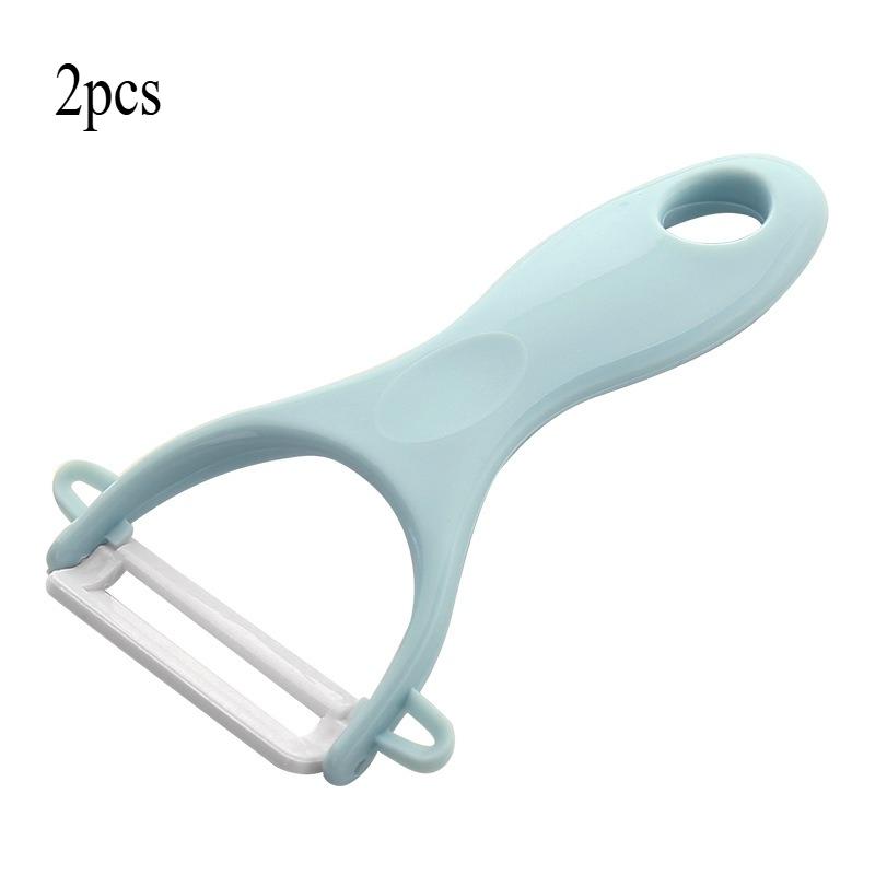 2 шт. Кухонная утварь Бытовая овощечистка Кухонные гаджеты Нож для очистки овощей Многофункциональный Нож для очистки дыни Керамический нож для очистки овощей Бытовая овощечистка