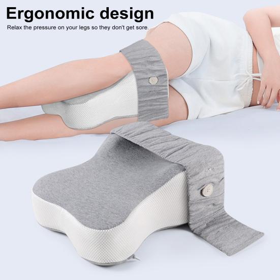 Комфортная подушка для коленей для спящих на боку, подушка для ног из пены с эффектом памяти для спины и бедер