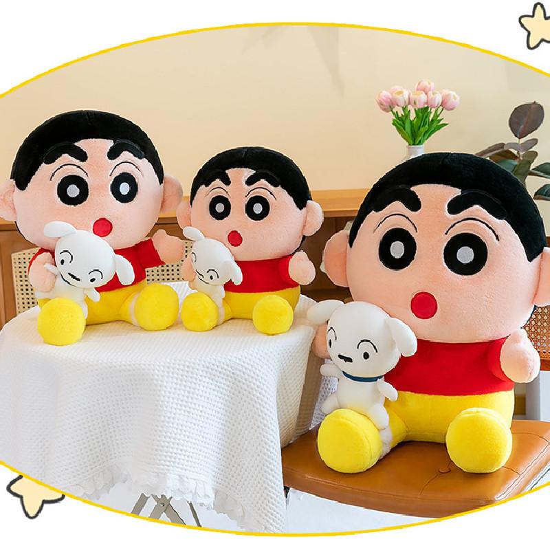 Crayon Chan Shin Plush Toy Anime Shiro Doll Stuffed Puppy Cartoon Gift Decor