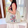 Ручная вышивка на холщовой сумке-тоут и сумке через плечо большой вместимости