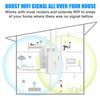Беспроводной WiFi-повторитель Двухдиапазонный 5 ГГц/2,4 ГГц Усилитель сигнала с 4 антеннами 3 режима UK/US/EU Широкое покрытие для дома, отеля