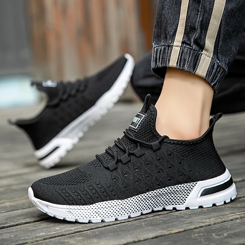 Men's Lightweight Running Shoes - Breathable Mesh Sports Shoes Suitable for Jogging and Gym Exercise, Model