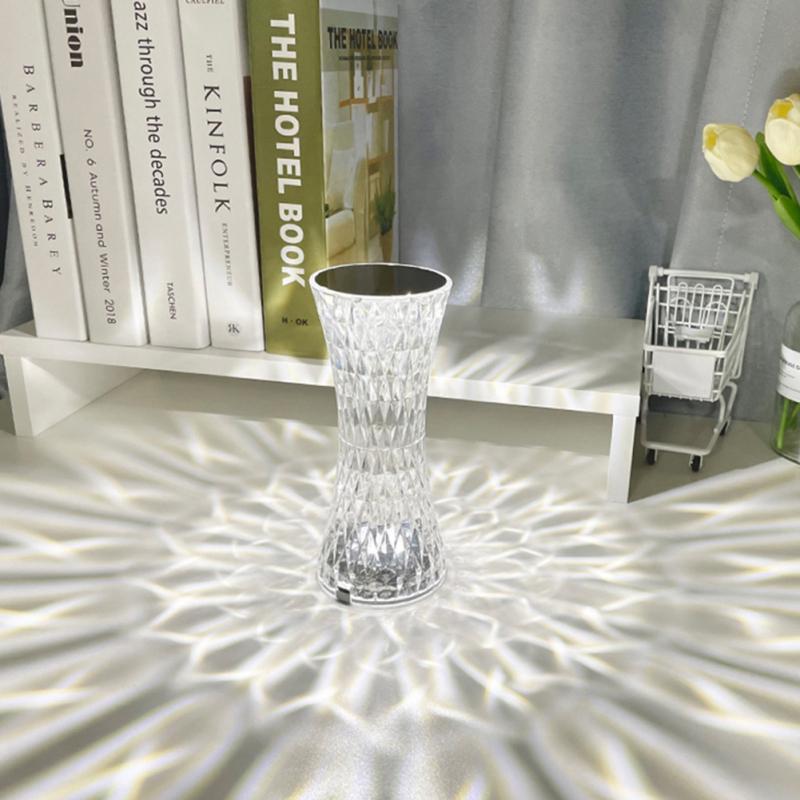 3/16 Color Crystal Diamond Led Table Lamp Colorful Atmosphere Light For Bedroom Living Room Dining