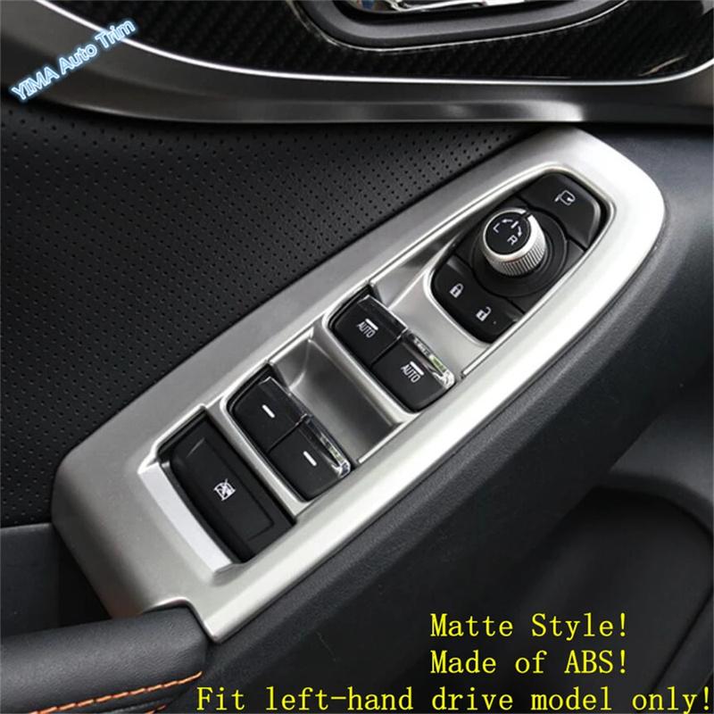 Matte Auto AC Air Outlet / Window Lift Button / Gear Shift Box Panel Cover Trim Accessories For Subaru XV Crosstrek 2017 -