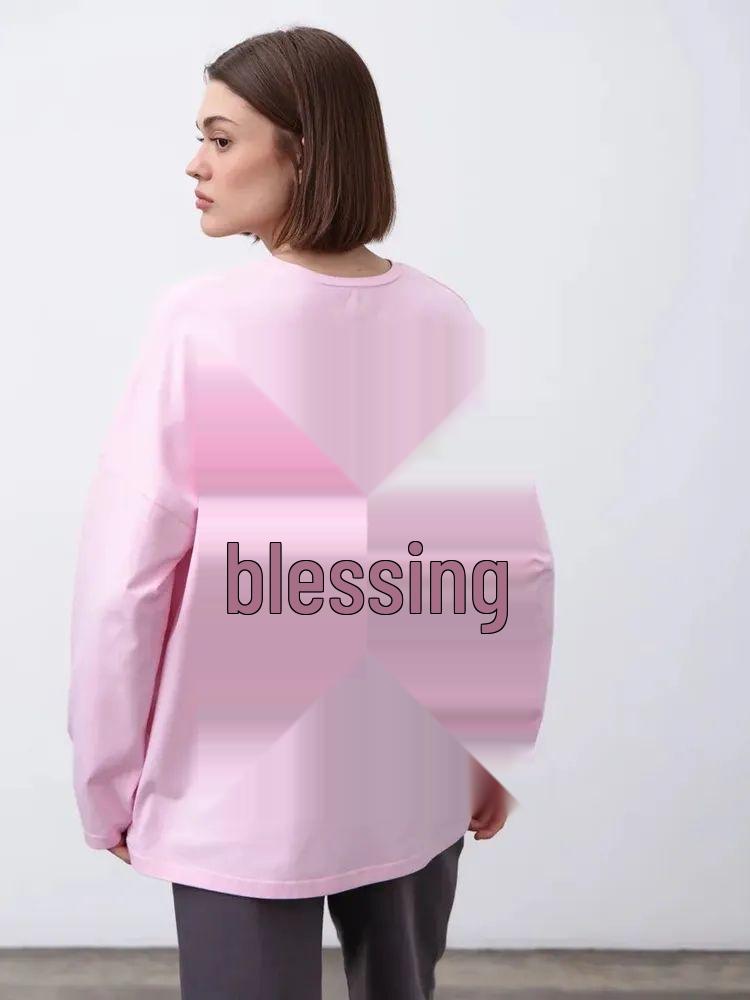 2025 American Print Loose Fit 100% Cotton T-shirt - Long & Short Sleeves, Versatile, High Quality