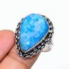 Titanium Druzy Handmade 925 Sterling Silver Gift Jewelry Ring Size 7.5 d5K89
