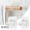 10-piece Punching  Adjustable Curtain Rod Bracket Hook Cup Hook