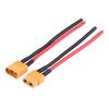 Набор из 2 шт. Разъем-адаптер XT60 Female Male 14AWG Силиконовый Кабель Провод RC Аксессуар