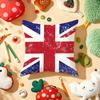 Наволочка на подушку с флагом Union Jack, плюшевая ткань, мягкая, двусторонняя печать, для дивана, теплая, зимний подарок для дома, наволочка