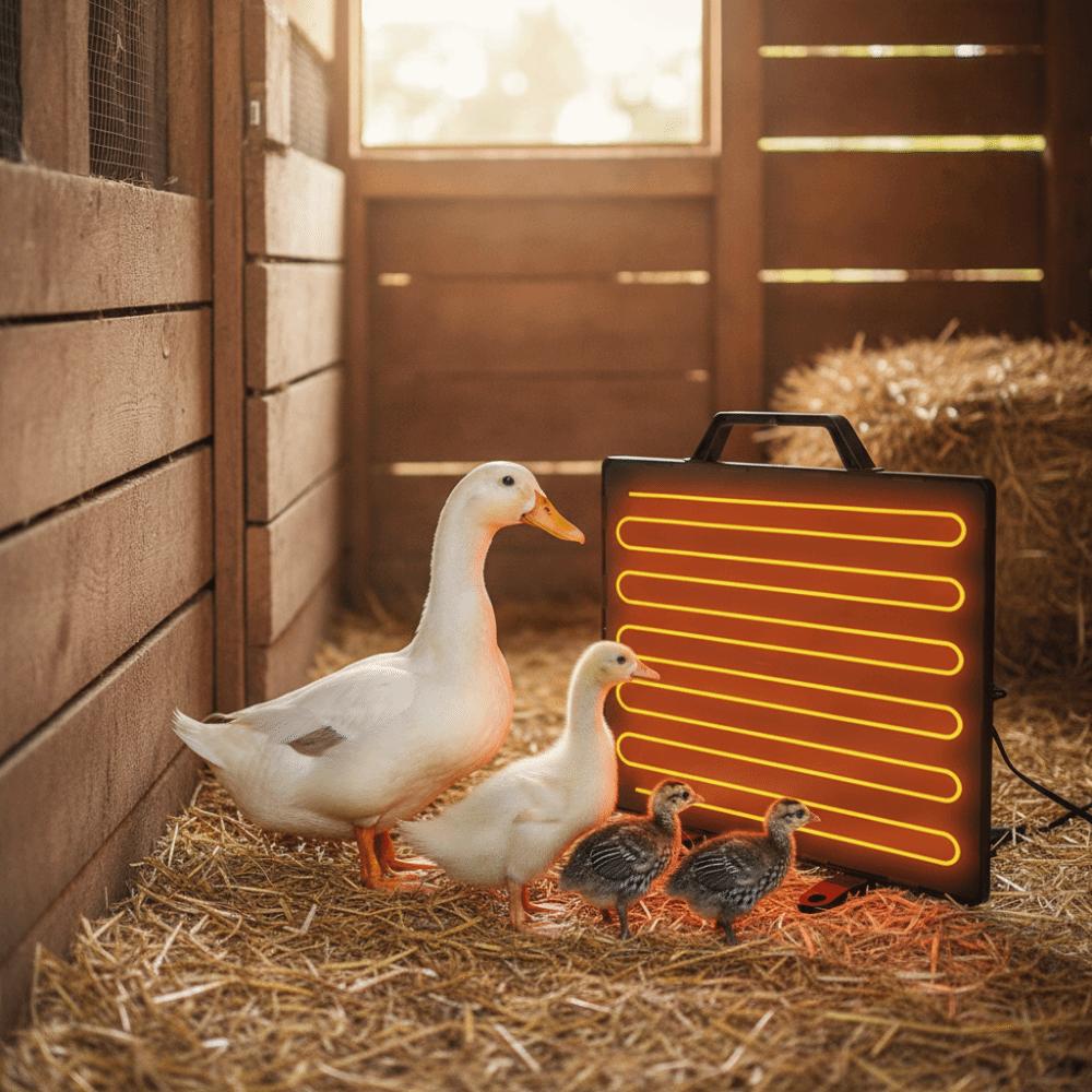 Automatic Poultry Heating Panel Quiet Animal Heating Lamp Safe Heating Pad Poultry House