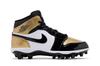 Men's Sneakers Jordan 1 Mid TD Cleat Gold Toe Metallic Gold/White/Black