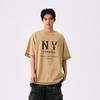 New MLB New York Yankees Basic Collection SS25 T Shirt Unisex Light Camel 3ATSB1153-50CAL