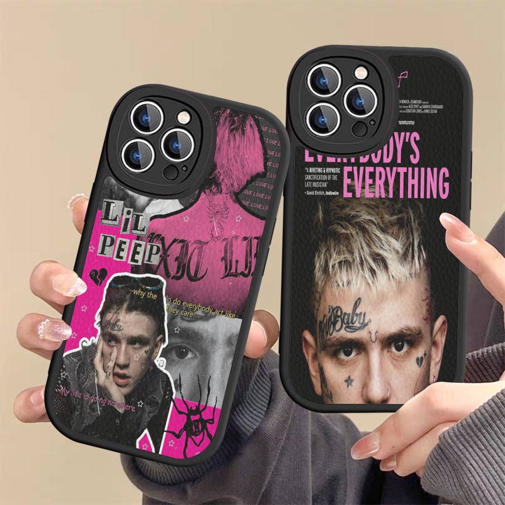 Кожаный чехол для телефона в стиле Хип-хоп Рэпер L-Lil P-Peep Для iPhone 16 16e 15 14 13 12 11 Pro Max Plus Mini