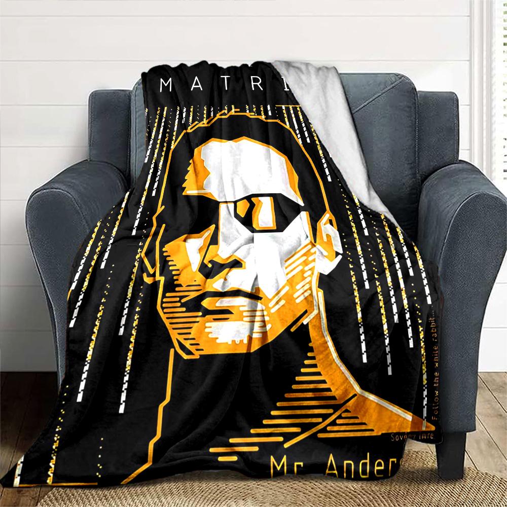 Matrix Neo'S Awakening Flannel Blanket Super Soft Warm Cozy Blanket For Sofa Bed Office Travel Allseason Home Decor Gift