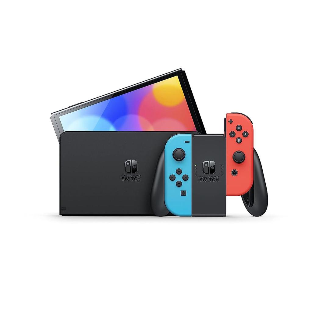 Nintendo Switch — модель OLED, набор «Неоновый синий/Неоновый красный»